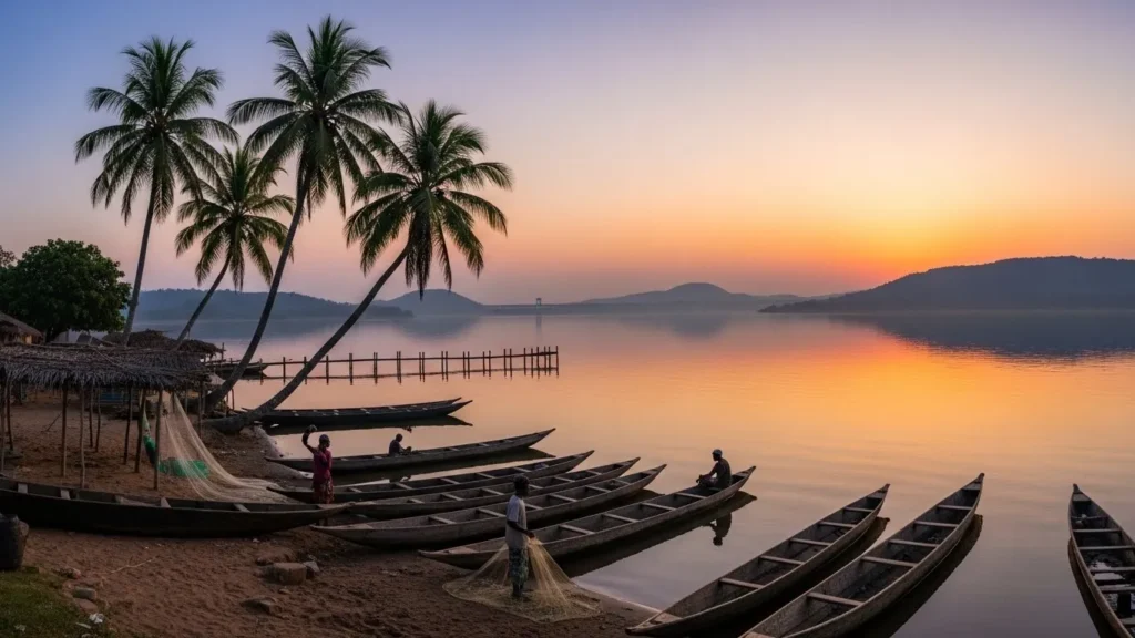 Domestic tourism Ghana on Lake Volta