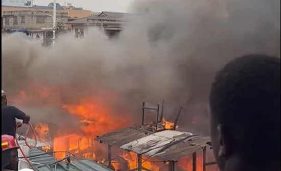 Kwame Nkrumah Circle fire