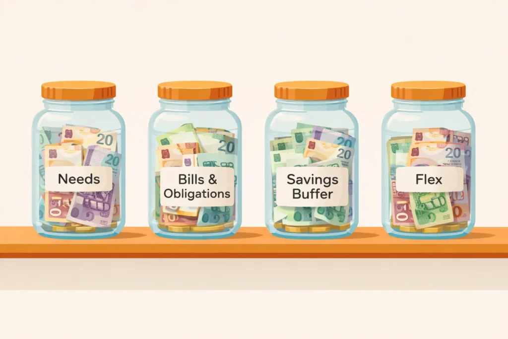 Build a Simple Four Bucket Budget That Matches Real Life