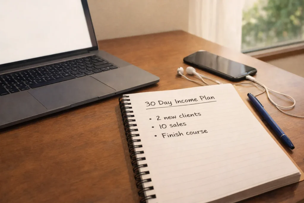 Grow Income in One Realistic Lane for Thirty Days