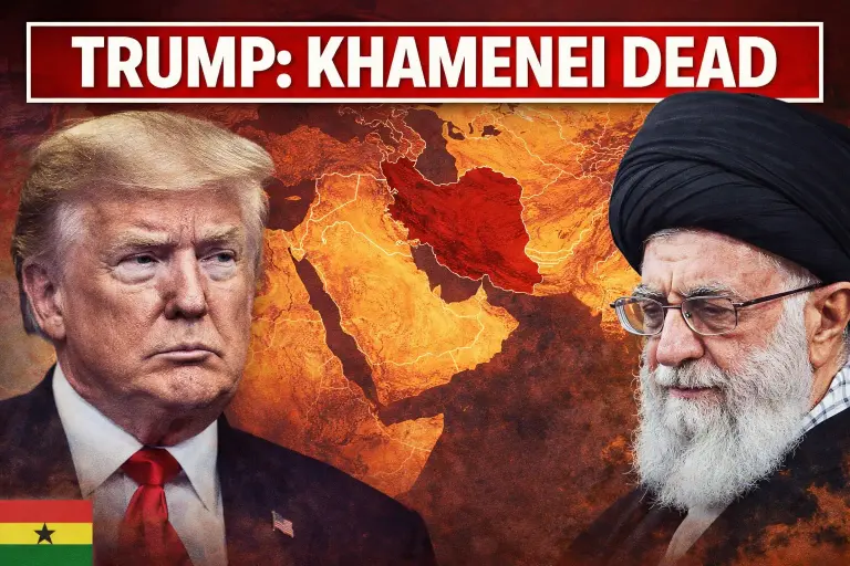 Trump Khamenei death headline impact on Ghana